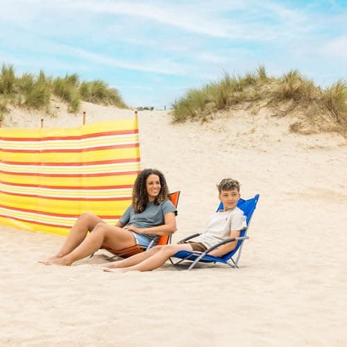 Yello Low Folding Beach Chair, Portable Camping Chair with Carry Case — view 2