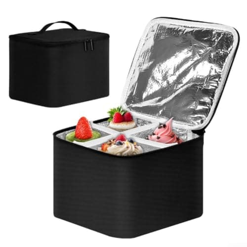Kivivaka 600D Oxford Soft Cooler Bag for Cupcakes Coffee