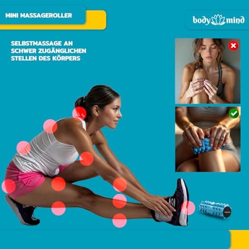 Body & Mind® Mini Fascia Roller - Targeted Massage Roll, 15 x 6 cm — view 3