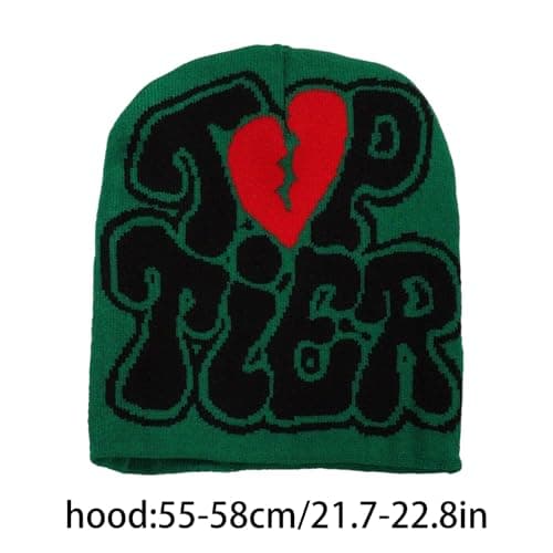 Wiffe Heart & Letter Pattern Hat for Couple, Beige — view 3