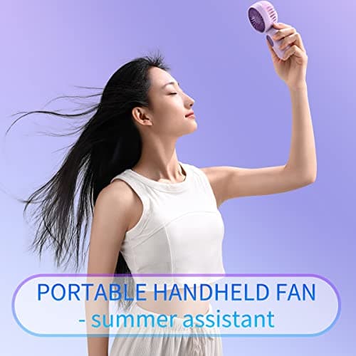 VanSmaGo 3 Pack Cute Eyelash Mini Portable Handheld USB Fan — view 4