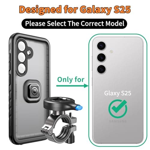 Cozycase IP68 TOP Waterproof Bike Phone Holder For Samsung Galaxy S25 — view 2