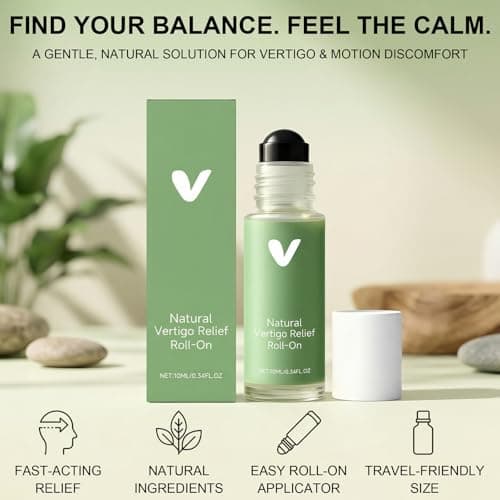 Steady Ear Roll On Oil, Natural Ingredients, Roll On Vertigo Relief, Anti-Dizzy Roll-On, Fast-Acting Combat Travel Sickness, for Relaxation and Daily Comfort, for Men and Women — view 2