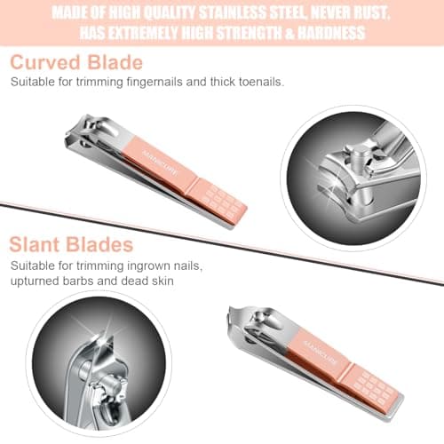 Manicure Set Professional Nail Clippers Pedicure Kit,16pcs Stainless Steel — view 3