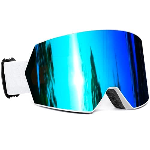 SPOSUNE Ski Goggles OTG Anti-Fog Snow Goggles for Men Women, UV400 Protection Snowboard Goggles for Skiing & Snowboarding — view 2