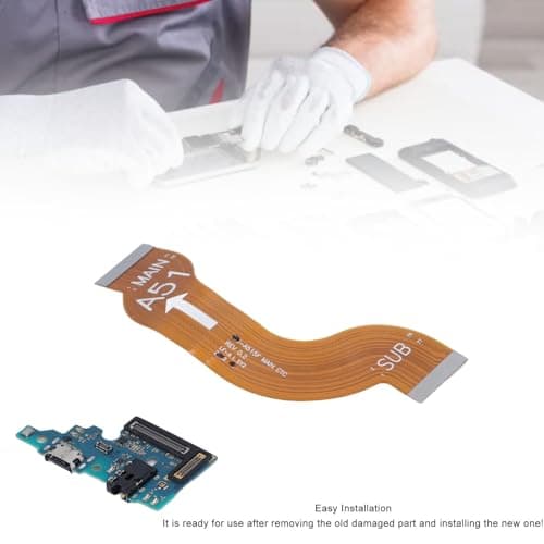 Dock Connector for A51 A515F, USB C Charging Port Flex Cable with Repair Tools, Phone Charging Port Dock Connector Board Repair Tool Kit for A51 A515F — view 4