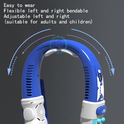 5‑Speed Bladeless Neck Fan,Type‑C USB Rechargeable Outdoor Cooler — view 6