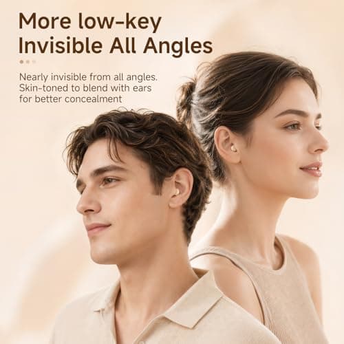Yeforu Invisible Earphones Small Invisible Earbuds Wireless Bluetooth Micro Hidden Discreet Tiny Sleep Mini Earbuds For Sleeping Ear Buds For Small Ears Sleep Headphones For Sleeping — view 3
