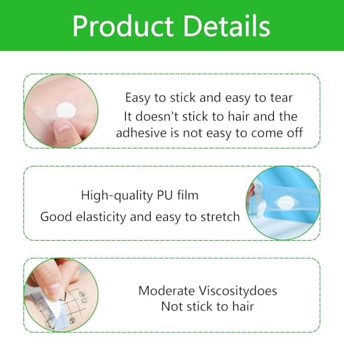 40 Pcs Waterproof Ear Covers - One-time use Hypoallergenic earplugs, Suitable for Showers, Swimming, Surfing and Snorkeling | Suitable for Adults, Transparent and Sticky Cotton earplugs — view 3