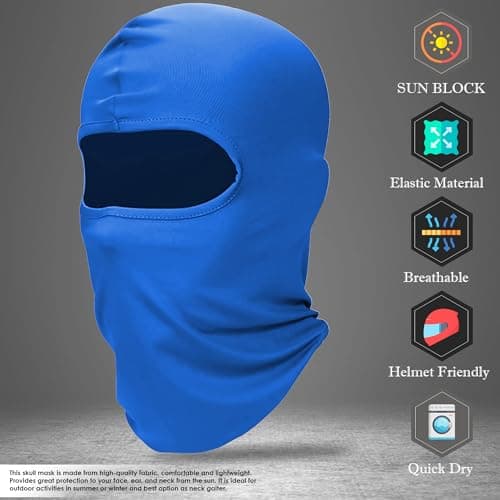 Love My Fashions® Balaclava Ski Face Mask for Men - Lightweight for Snowboarding Motorcycle Cycling Skiing Headwear Wind & UV Protection Unisex Helmet Purple — view 4
