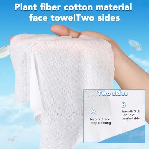 Lanjue 100PCS Disposable Face Cloths, Compressed Cotton Towels, 8.6x7.8 In — view 2