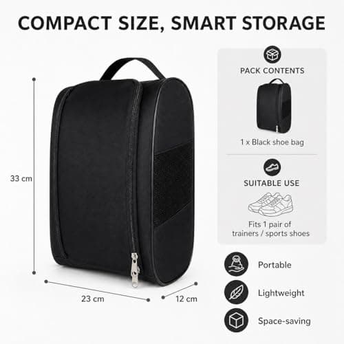 Qabonl Golf Shoe Bag, Waterproof Football Boot Bag for Golf & Rugby — view 2