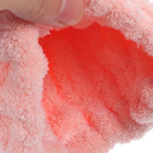MOBUTOFU Hair Drying Towel Wrap Absorbent Coral Fleece Lightweight Compact Cartoon Rabbit Ear Cap for Travel Shower Boys and — view 6