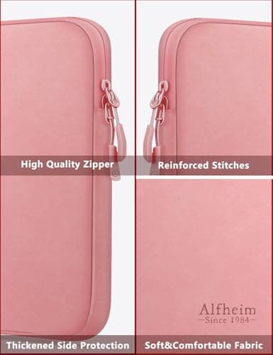 Alfheim 14 Inch Waterproof PU Leather Laptop Sleeve Case — view 5