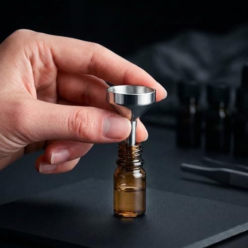 6 Pcs Mini Funnels Set Stainless Steel Small Funnels with 5 2ml Droppers 1.8cm & 2.5cm Tiny Funnels for Filling Small Bottles Essential Oils Perfume and Cosmetics — view 6