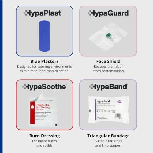 Safety First Aid Group Evolution Plus Catering Kitchen First Aid Kit British Standard 8599, Small Fully-Stocked 1-10 Persons — view 4