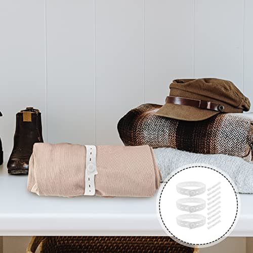 IWOWHERO 20Pcs Adjustable Clothes Storage Elastic Straps with Buttons for Travel Home Organization Wrapping Straps for Neat Suitcase Packing Closet Space Saving — view 5