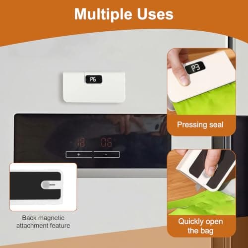 Mini Bag Sealer, Portable Rechargeable Heat Sealer Machine for Food Storage — view 4