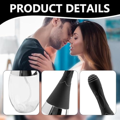 Anal Douche Automatic Enema Bulb, Rechargeable Personal Hygiene Cleaning Kit with 5 Nozzles and 3 Water Pressure Modes, Portable Deep Cleaning Device with Silicone Bottle for Home Bathroom and Travel — view 3