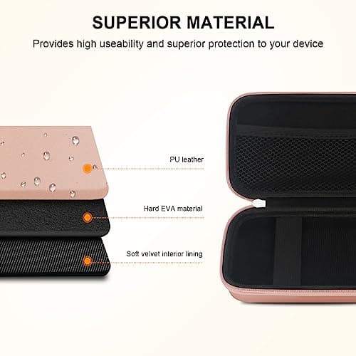 Elonbo EpiPen Carrying Case, Travel Medicine Kit for 2 Epi Pens, Rose Gold — view 5