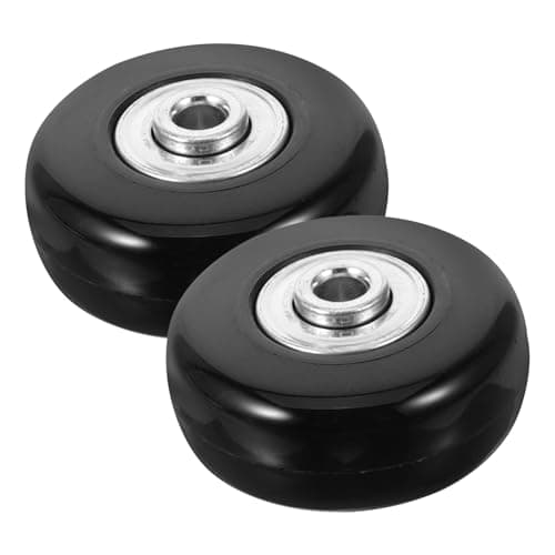 2pcs Luggage Wheel Replacement Kit for Spinner Suitcases, Black
