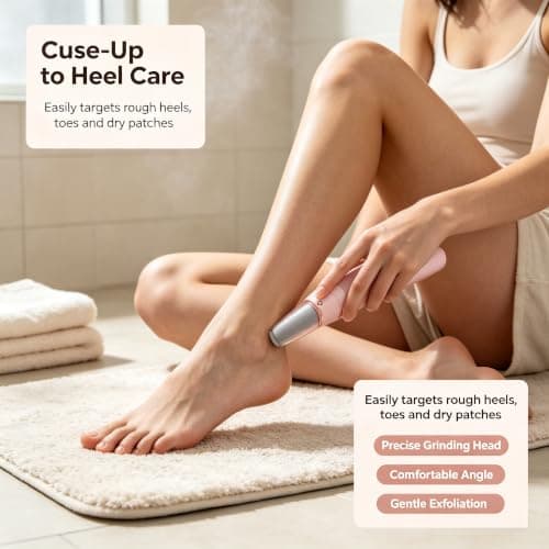 Electric Rechargeable Callus Remover Foot File with 2 Grinding Heads — view 6