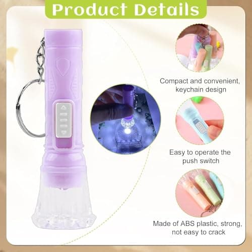 20 Pack Mini Torches Small LED Keyring Torch Flashlight - Random Colors — view 3