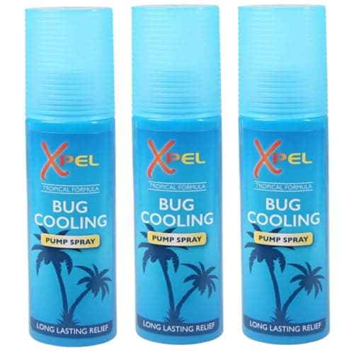 Tropical Formula Bug Cooling Pump Spray 70ml | Soothing Bug Bite & Long-Lasting Sting Relief | Pack of 3