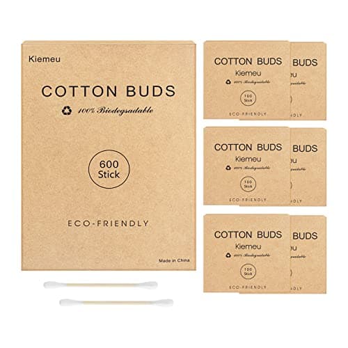 600 Bamboo Cotton Buds Biodegradable, Travel Size