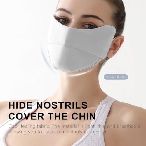 Uv Protection Masque Sunscreen Masque Eye Protection Reusable — view 3
