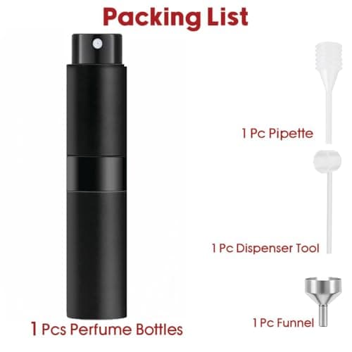 RUZAR Perfume Atomiser, Pocket Perfume Travel Bottle, 8ML Refillable Perfume Spray Bottle Easy to Refill Empty Atomiser for Purse, Handbag, Pocket and Luggage — view 3