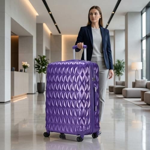 CMY Suitcase 28 Inch Large Hard Shell Lightweight ABS Checked-in Luggage — view 3