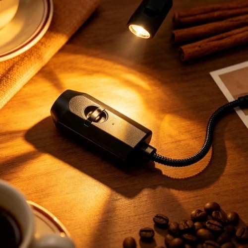 Mini Halloween Christmas Projector Lamp with HD Lens and Flexible Gooseneck — view 6