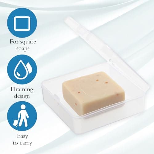 Mabor 2Pcs Clear Travel Soap Case With Lid - Waterproof — view 3