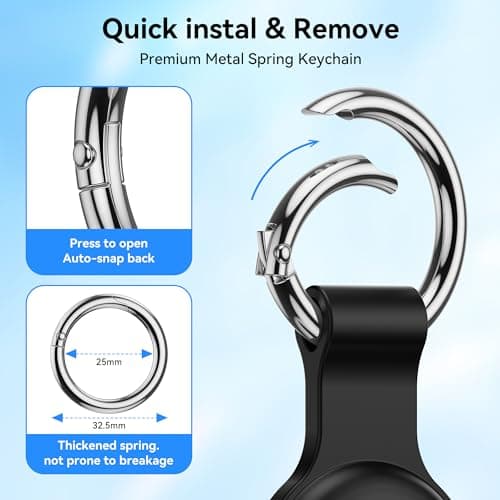 For AirTag Holder,4-Pack IPX8 Waterproof Case for Apple AirTag 1st & 2nd — view 4