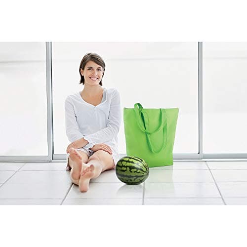 PromotionGift - Reusable Foldable Cooler, Shopping, Beach Bag Light and Durable, with Inner Aluminium Lining for Perfect Cooling Function - 25L (lime) — view 4