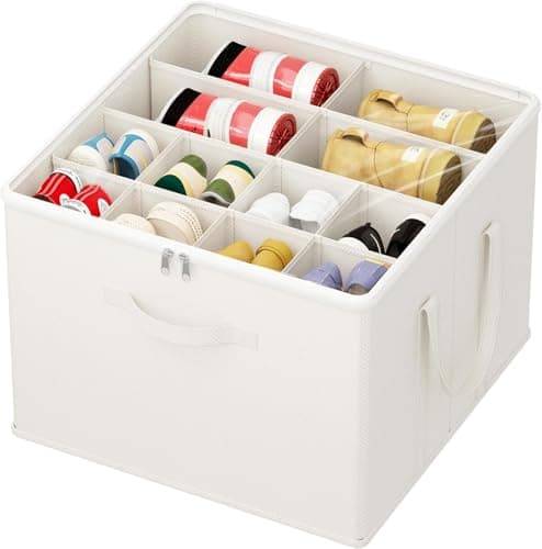 Lifewit Shoe Storage Organiser for Closet, Holder Box, 1 Pack, White