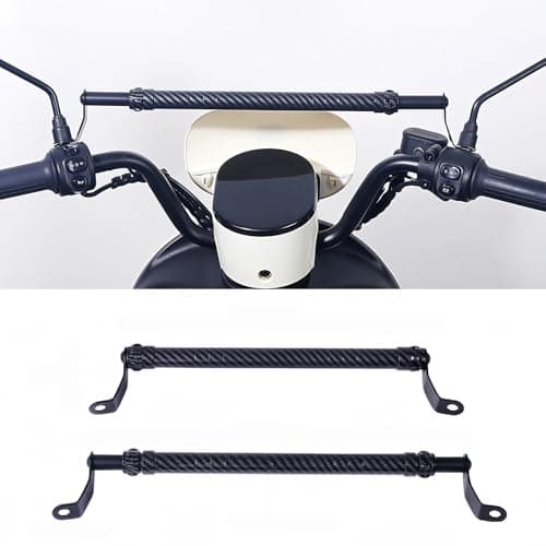 Limtula Shockproof ABS Motorcycle Phone Mount, Carbon fiber pattern — view 2