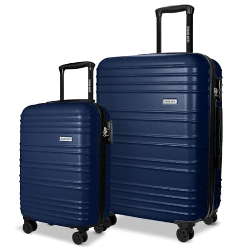 Luggage Depot 20 and 28 Inch Luggage Set with TSA Lock, Travel Navy Blue