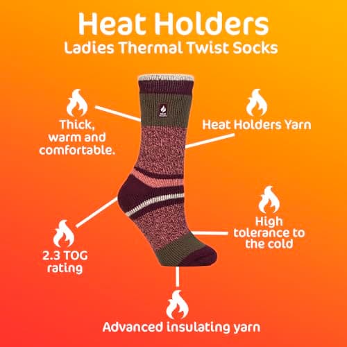 HEAT HOLDERS – Womens Thermal Socks, Thick Fluffy Winter Socks Size 4-7 | Warm Socks for Indoor & Outdoor Wear (UK, Numeric, 4, 7, Regular, Regular, Black/Dark Teal) — view 6