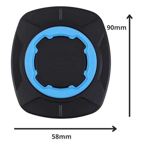 BKCREATIONS Universal Adapter for Motorcycle and Bike Mount – Quick Attachment Compatible with Quad Lock System – Adhesive for Smartphone and Case, Black — view 6