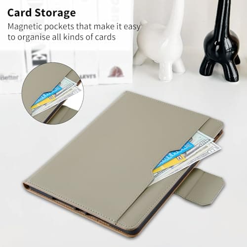 Cicili Case for Xiaomi Pad 8 / Pad 8 Pro 2025 11.2 Inch/Xiaomi Pad 7/Pad 7 Pro 2024 Premium PU Leather Folio Cover with Pen Holder Protective Cover with Stand and Hand Strap, Auto Wake/Sleep, Khaki — view 5