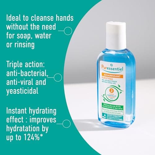Puressentiel Natural, Hydrating Antibacterial Gel 250ml with Essential Oils — view 4