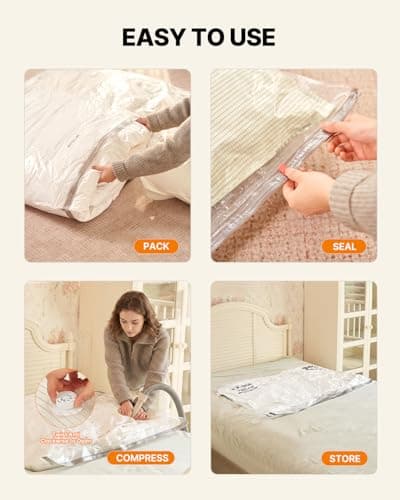 VINTAR Extra Large Vacuum Storage Bags, 4 Pack (100x130cm) — view 6