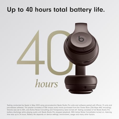 Beats Studio Pro – Wireless Bluetooth Noise Cancelling Headphones – Personalised Spatial Audio, USB-C Lossless Audio, Apple & Android Compatibility, Up to 40 Hours Battery Life – Deep Brown — view 5