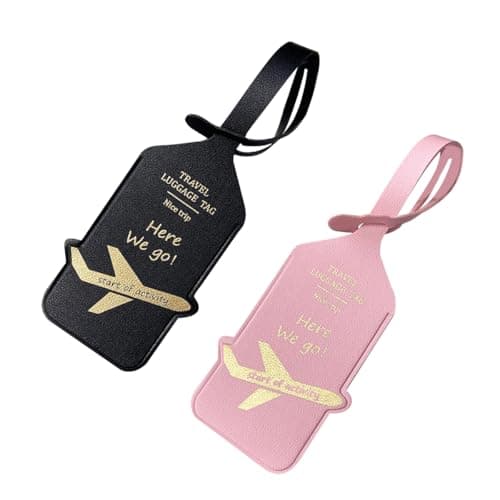 2 PCS Luggage Tags, PVC Suitcase Tags,Travel Tags for Luggage
