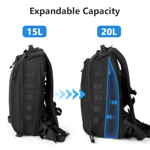 Motorcycle Backpack Helmet Bag: 20L Tactical Motorcycle Rucksack Men Women — view 2