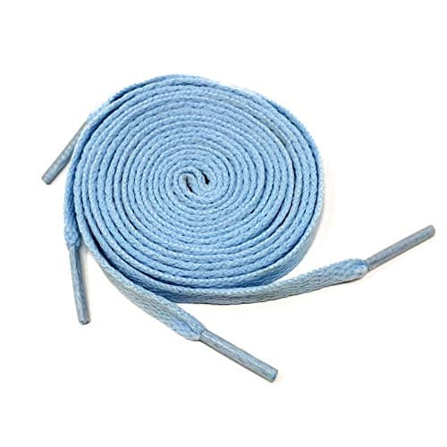 WS UK Flat Shoelaces/Trainer Laces [80cm, Sky Blue]