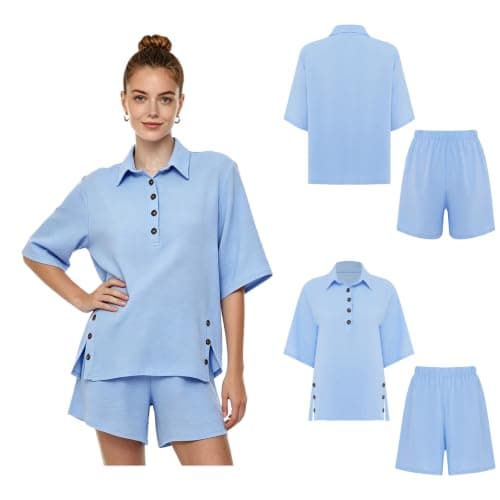 Riismen Women Lunch Break Morning Routine City Tour Casual Wear Blue L — view 4