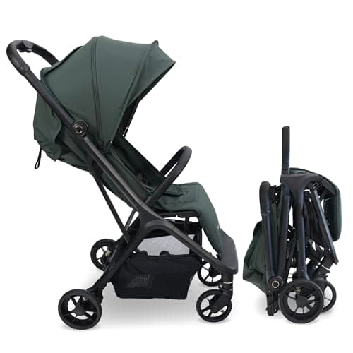 My Babiie MBX7 Autofold Stroller – from Birth to 4 Years (22kg), Foldable & Compact, Lightweight, Travel Buggy for Toddlers, Pushchair Includes Rain Cover - Forest Green — view 2